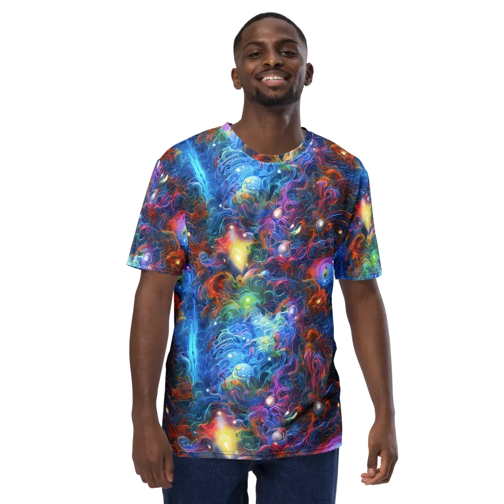 Abyssal Aurora on Men's Crew Neck T-Shirt — Front