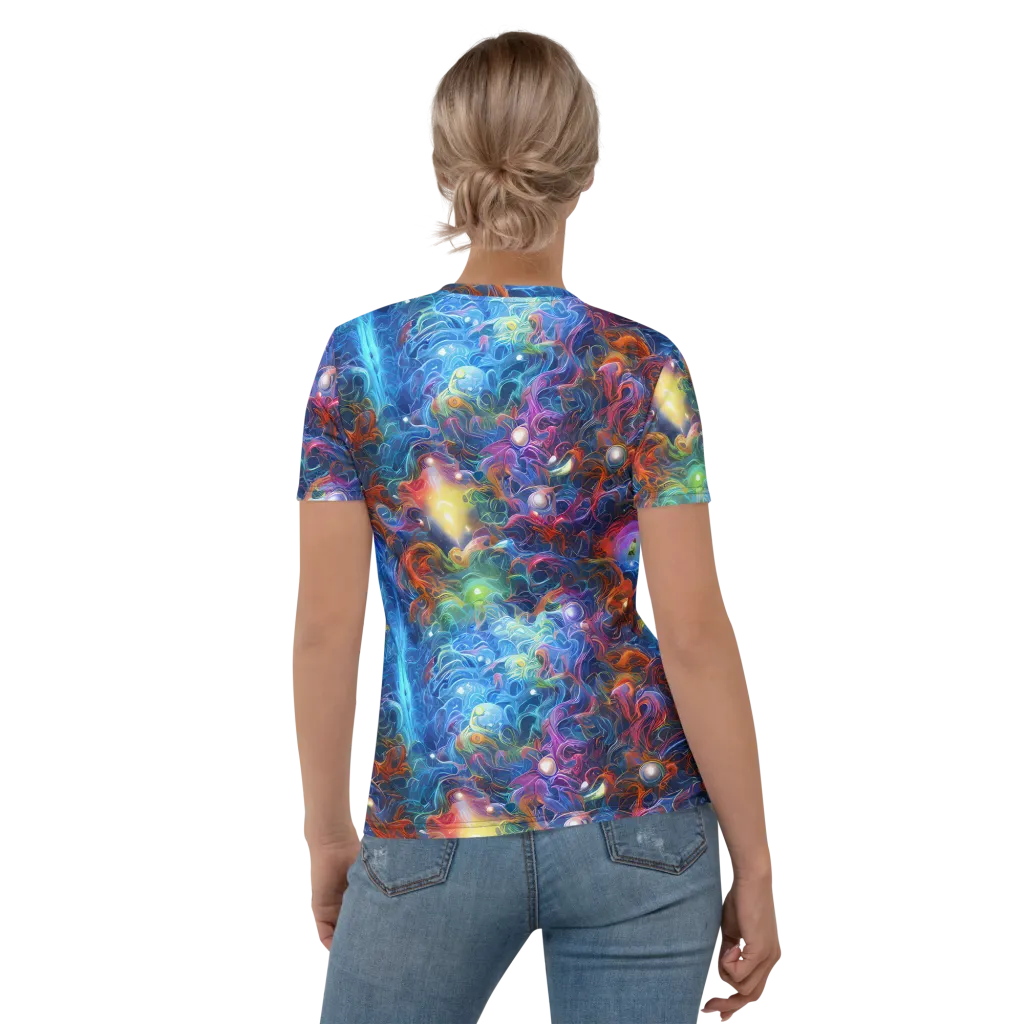 Abyssal Aurora on Women's Crew Neck T-Shirt — Back