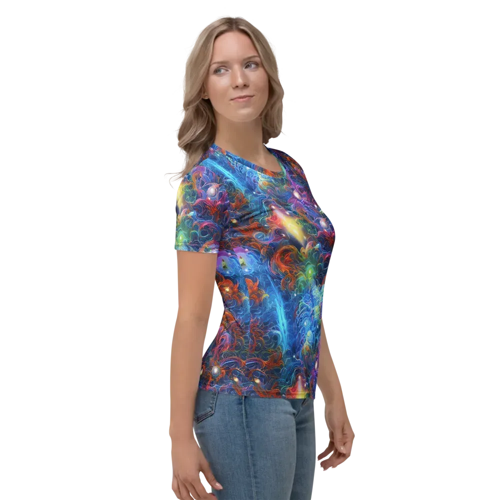 Abyssal Aurora on Women's Crew Neck T-Shirt — Right