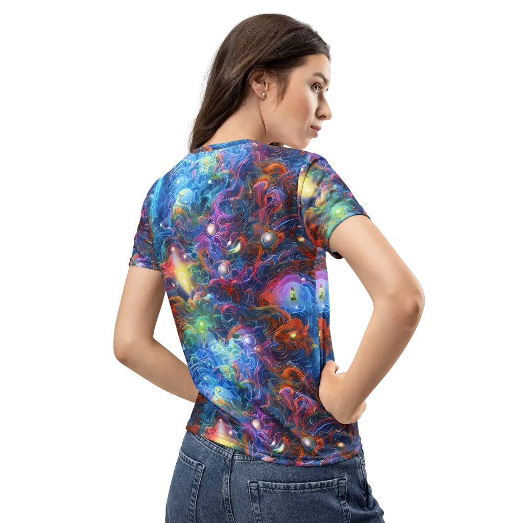 Abyssal Aurora on Women's Crew Neck T-Shirt — Back