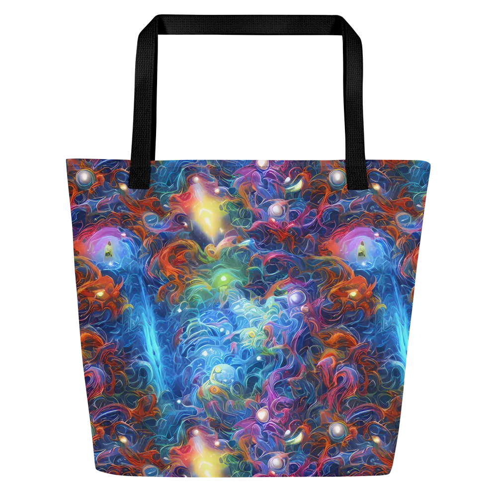 Abyssal Aurora on Large Tote Bag W/ Pocket — Front