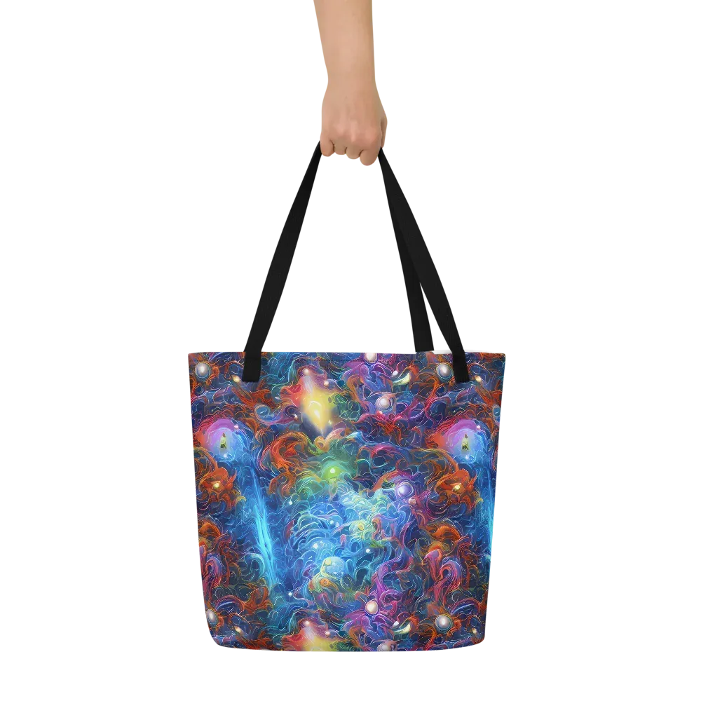 Abyssal Aurora on Large Tote Bag W/ Pocket — Front