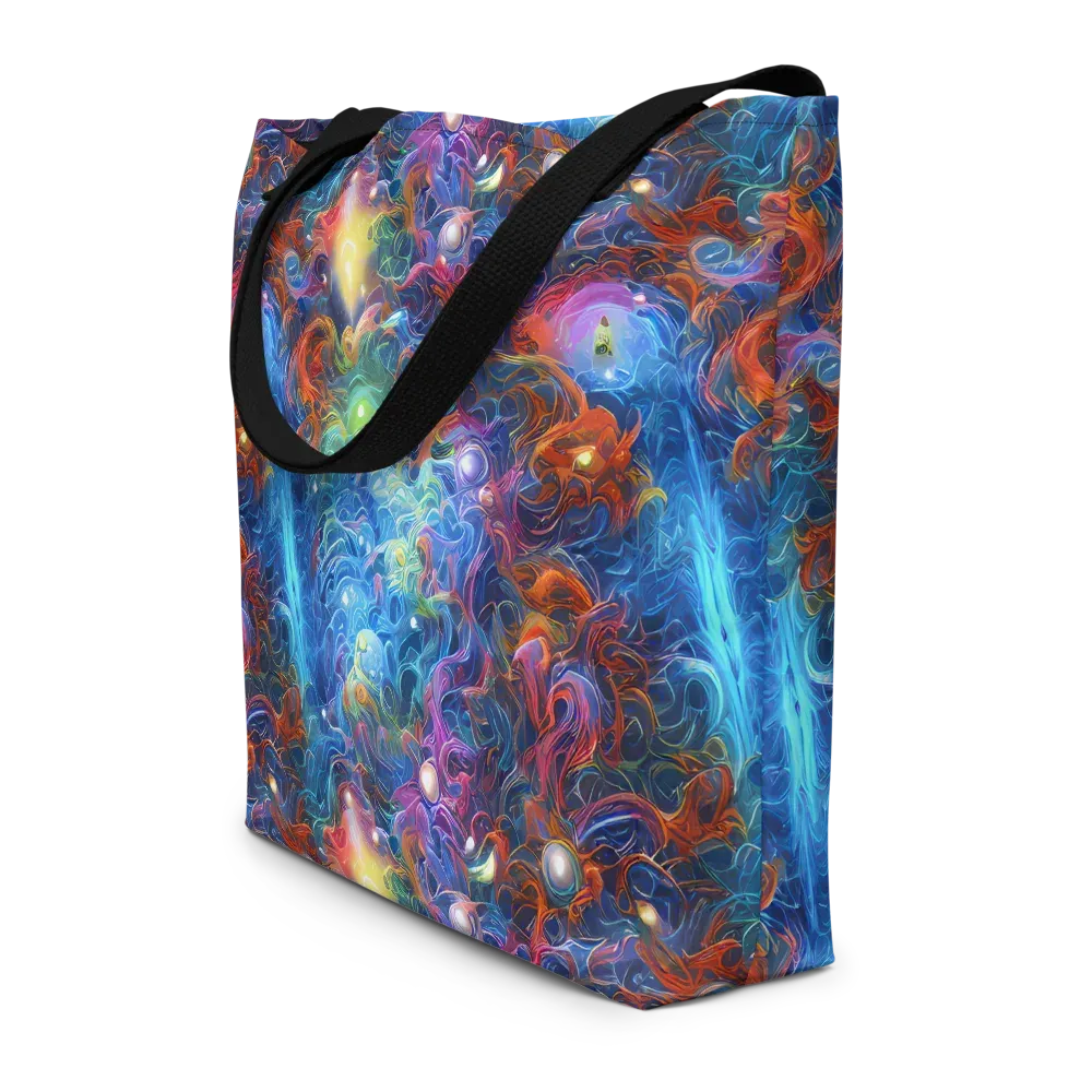 Abyssal Aurora on Large Tote Bag W/ Pocket — Front