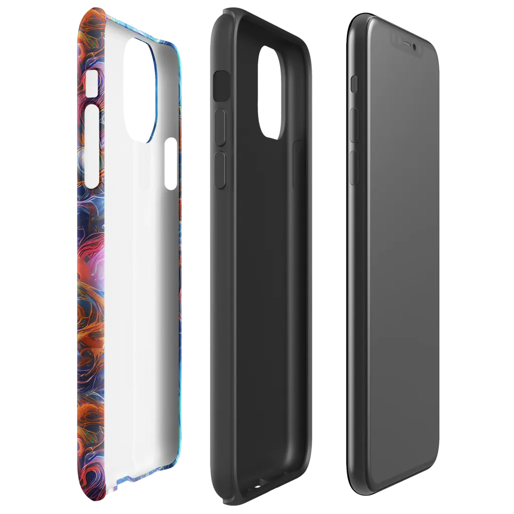 Abyssal Aurora on Tough Case for iPhone® — Right
