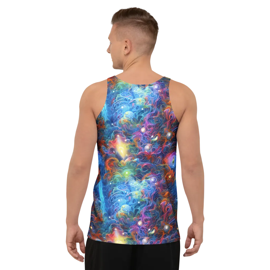 Abyssal Aurora on Men's Tank Top — Back