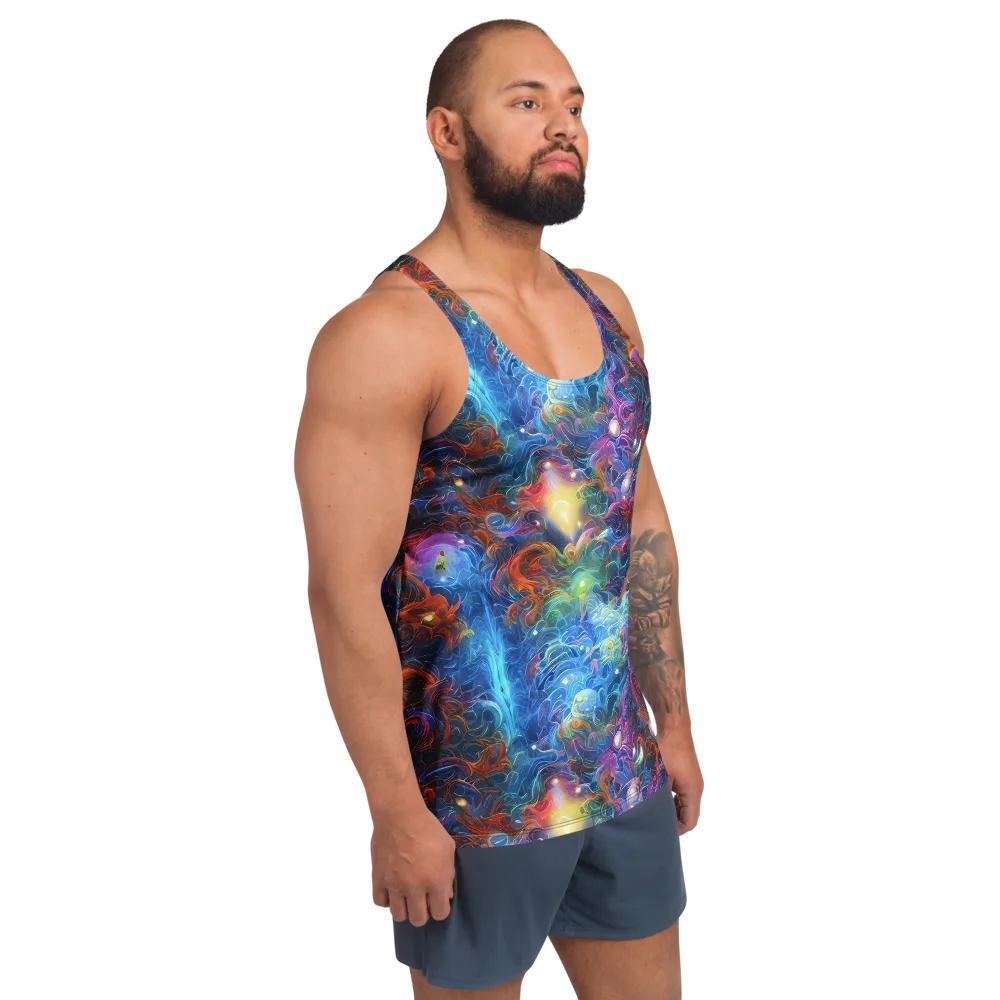 Abyssal Aurora on Men's Tank Top — Right Front
