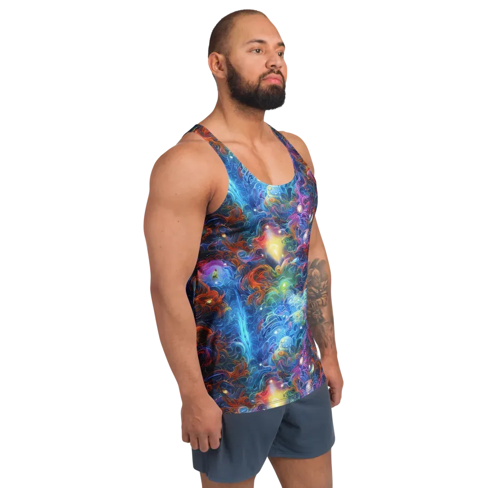 Abyssal Aurora on Men's Tank Top — Right Front