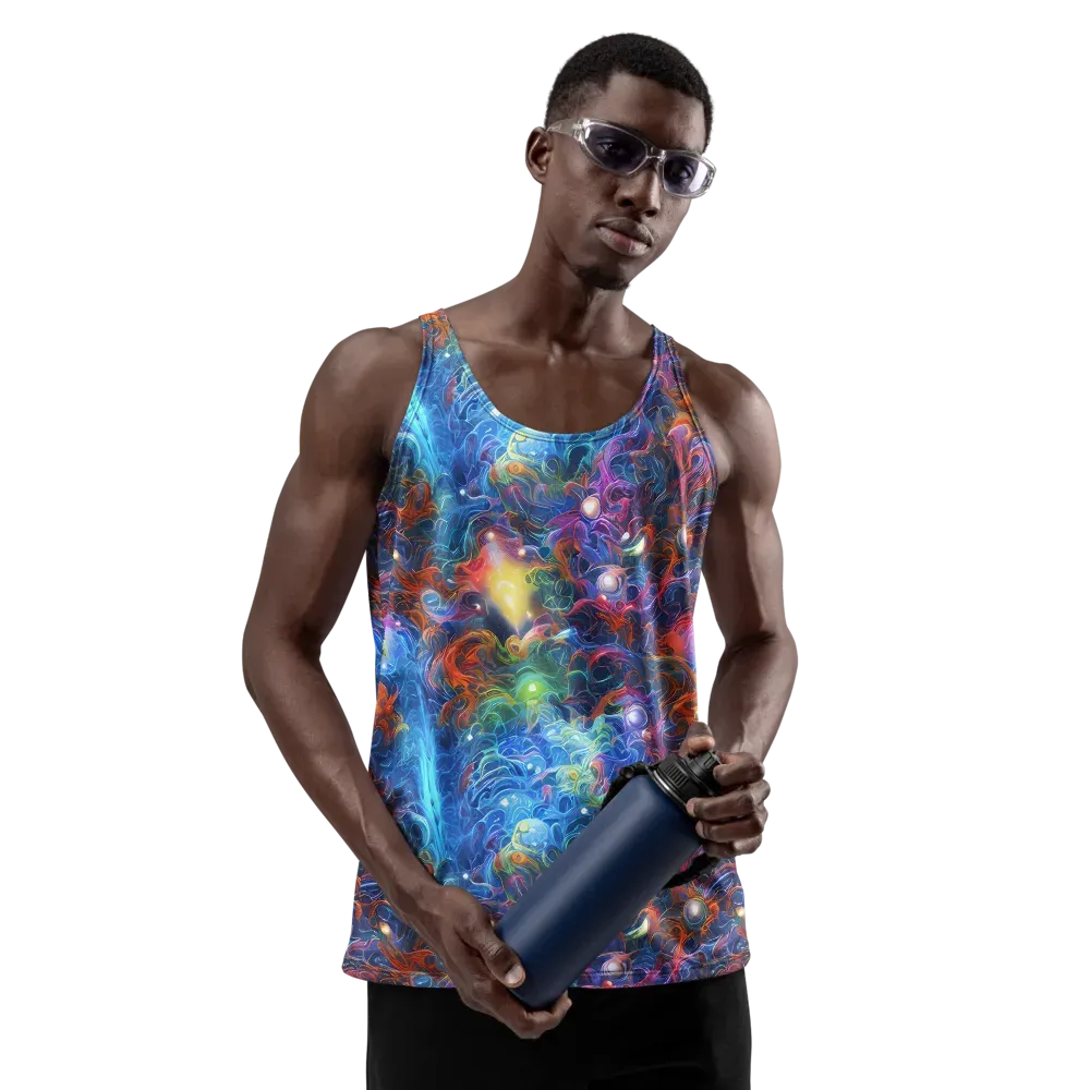Abyssal Aurora on Men's Tank Top — Front