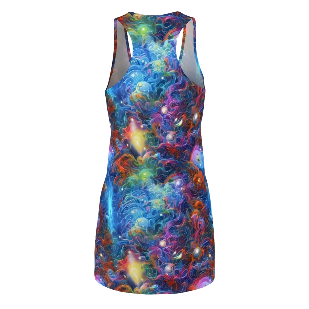 Abyssal Aurora on Racerback Dress — Back