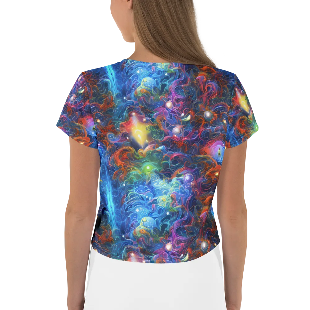 Abyssal Aurora on Crop Tee — Back