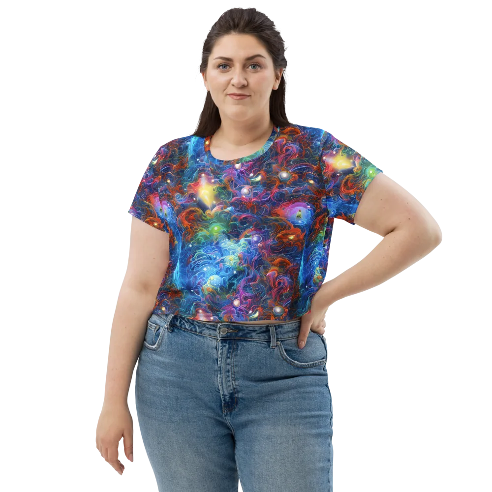 Abyssal Aurora on Crop Tee — Front