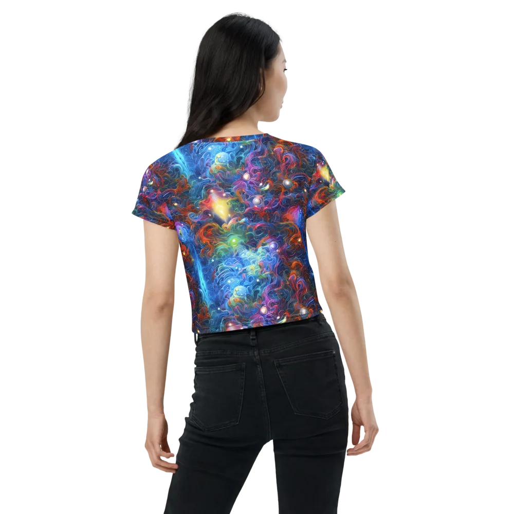 Abyssal Aurora on Crop Tee — Back