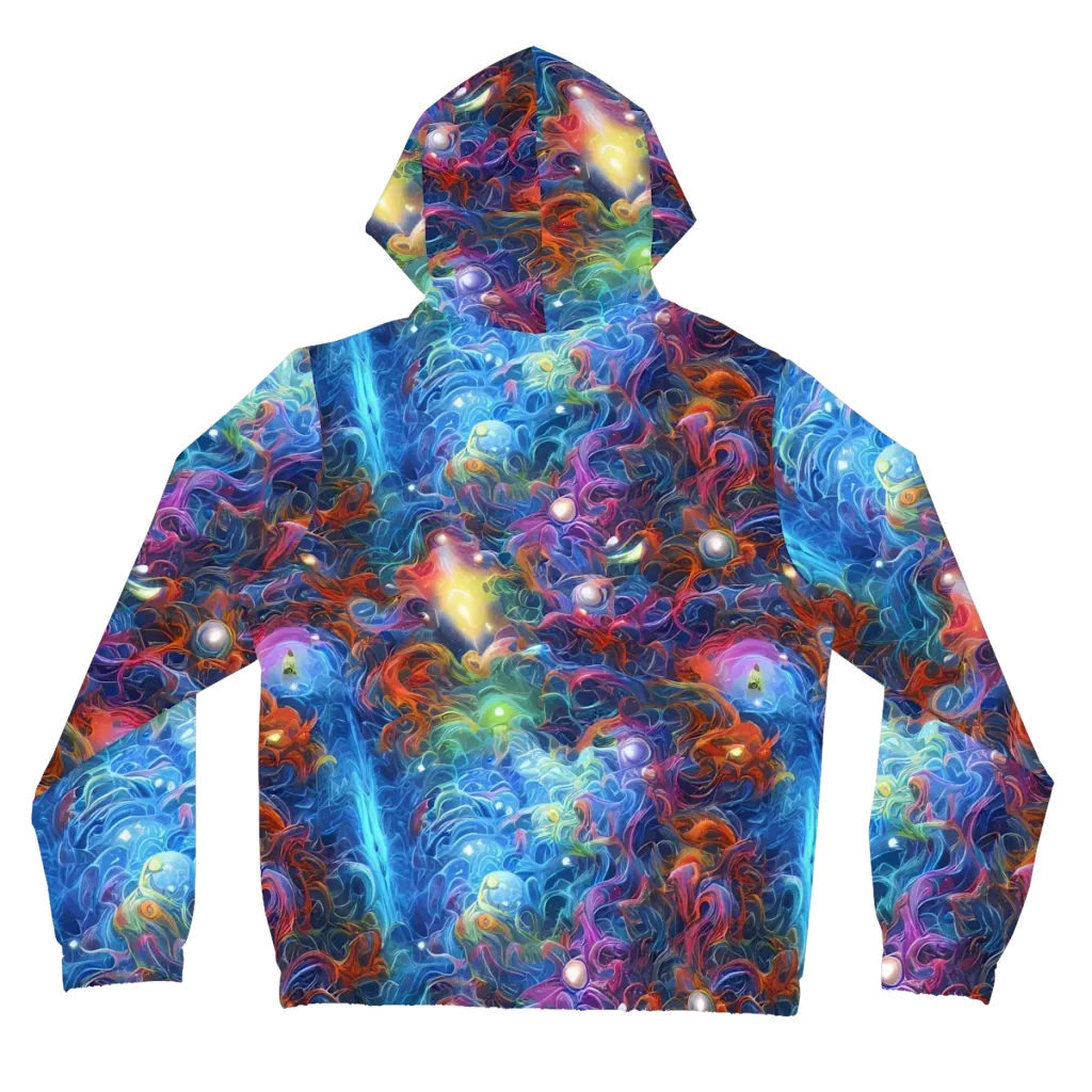 Abyssal Aurora on Women's Full-Zip Hoodie — Back