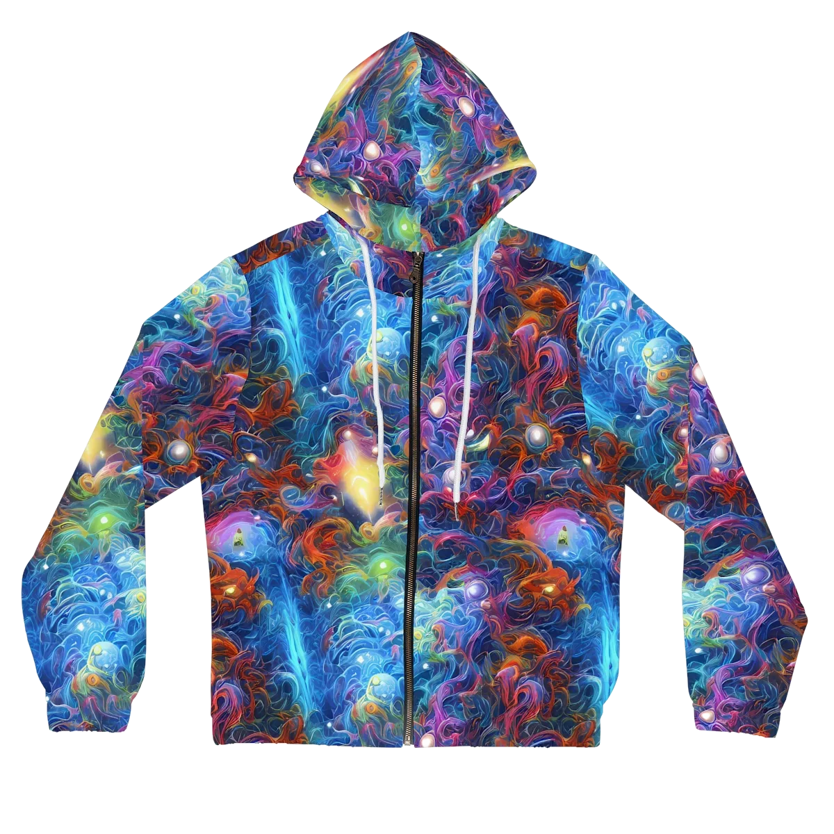 Abyssal Aurora on Women's Full-Zip Hoodie — Front