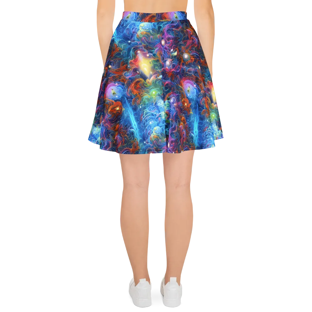 Abyssal Aurora on Skater Skirt — Back
