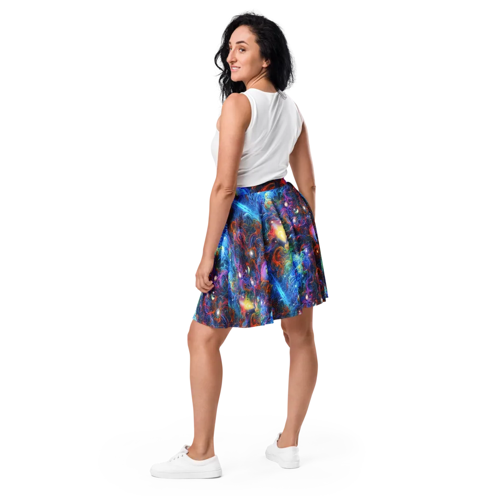 Abyssal Aurora on Skater Skirt — Back