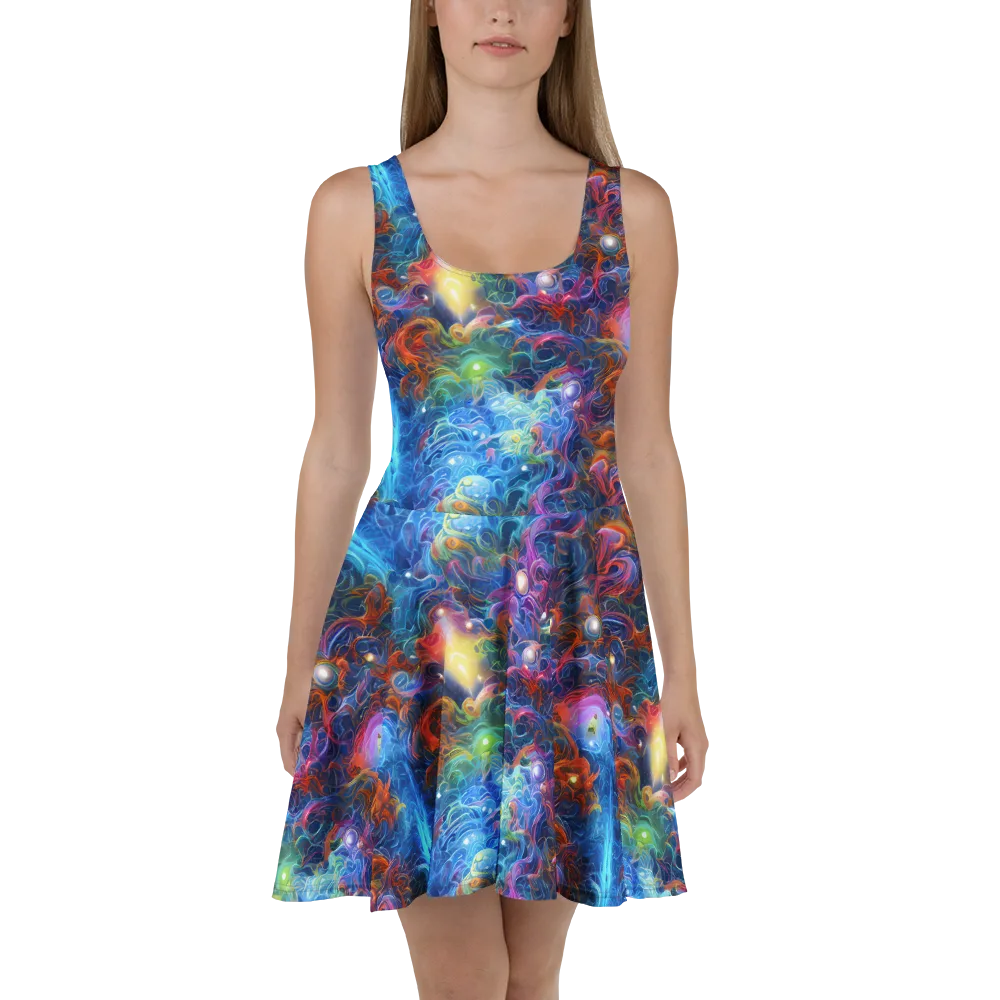 Abyssal Aurora on Skater Dress — Front