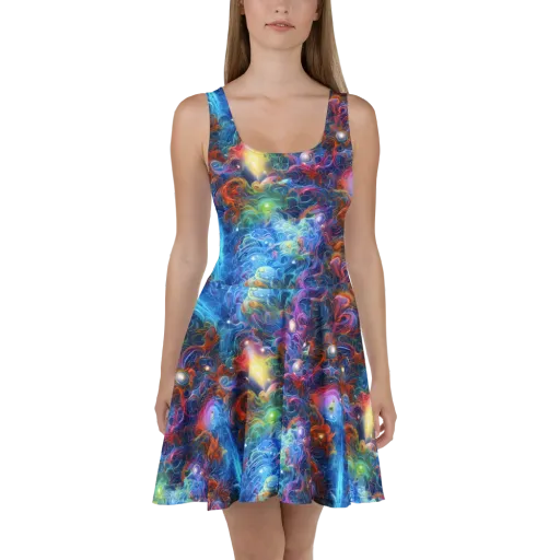 Abyssal Aurora on a Skater Dress