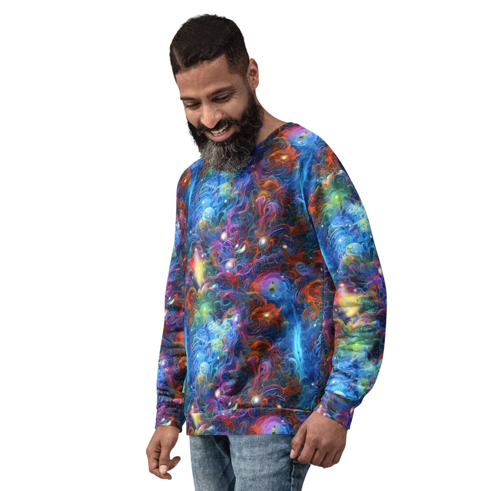 Abyssal Aurora on Sweatshirt — Left Front