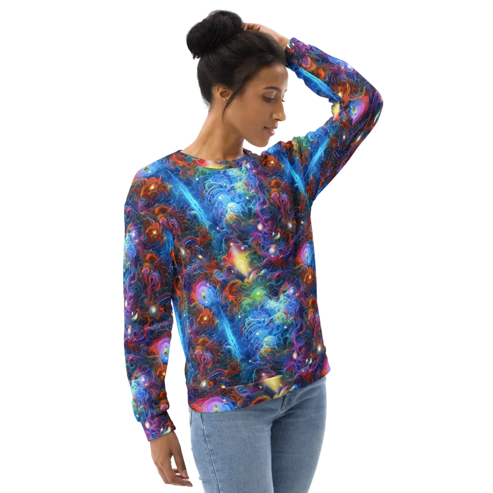 Abyssal Aurora on Sweatshirt — Right Front