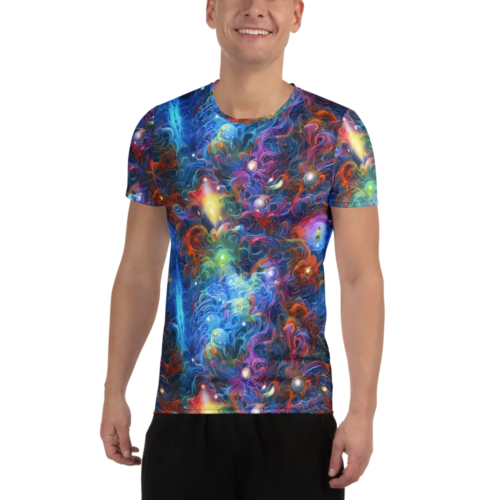 Abyssal Aurora on Men's Athletic T-Shirt — Front
