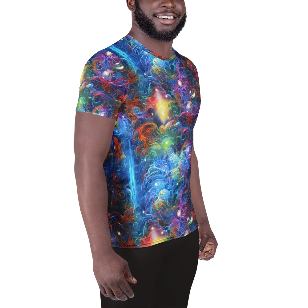 Abyssal Aurora on Men's Athletic T-Shirt — Right