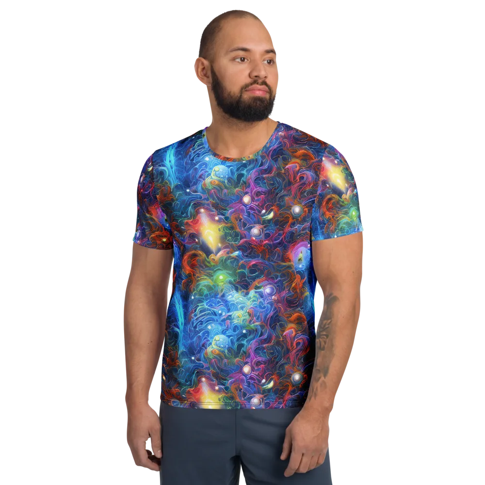 Abyssal Aurora on Men's Athletic T-Shirt — Front