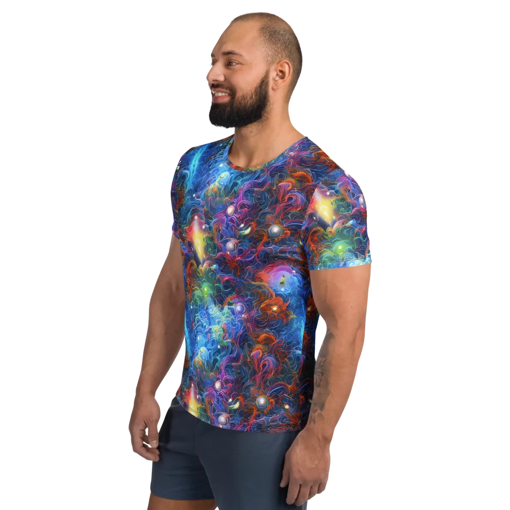 Abyssal Aurora on Men's Athletic T-Shirt — Left
