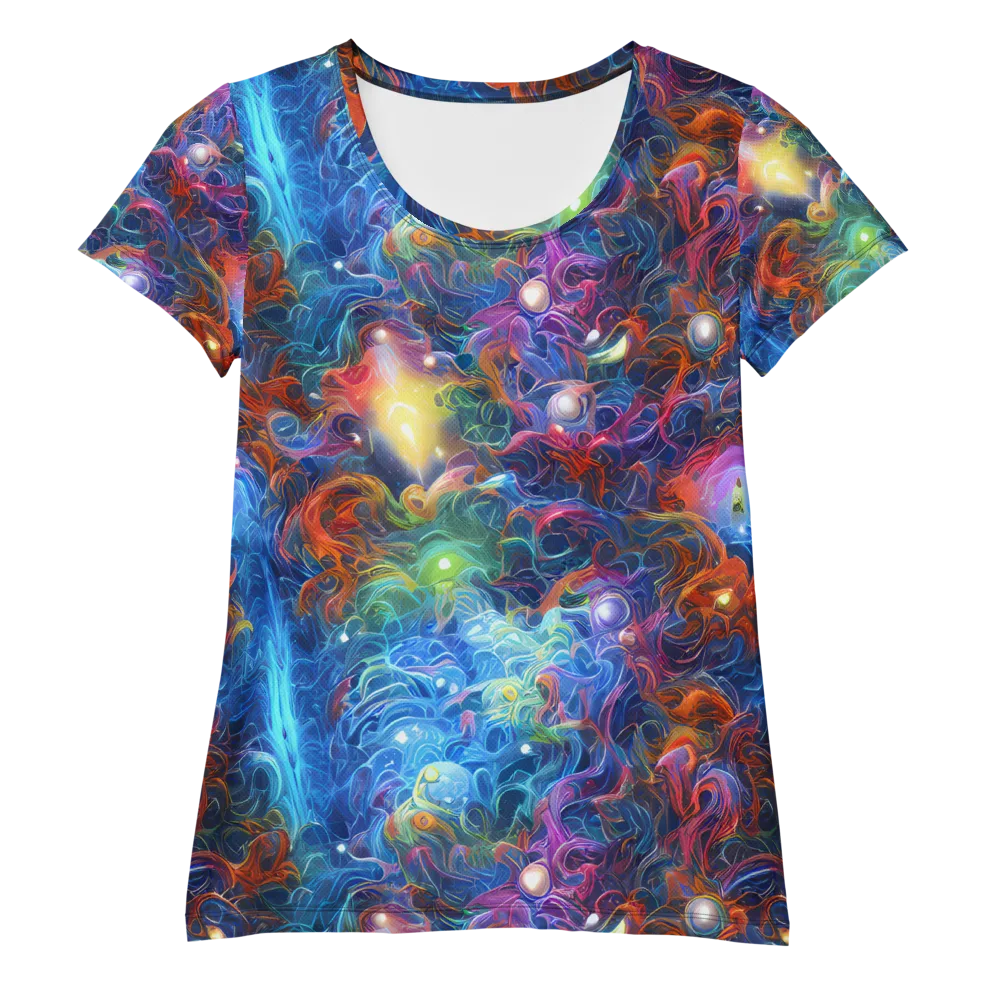 Abyssal Aurora on Women's Athletic T-Shirt — Front