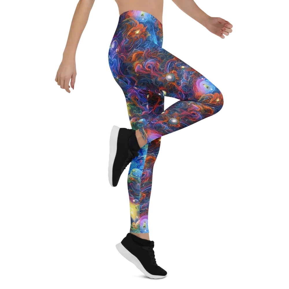 Abyssal Aurora on Leggings — Right