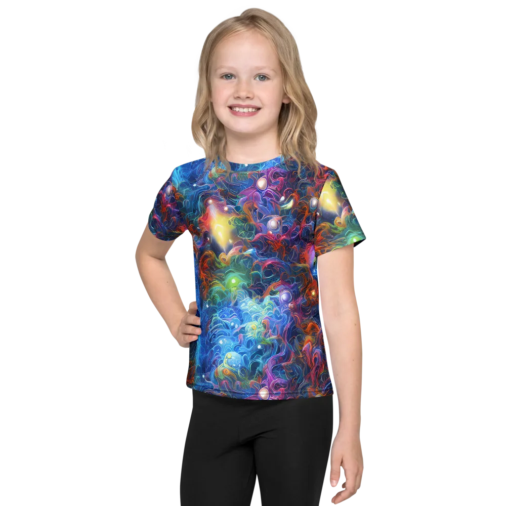 Abyssal Aurora on Kids Crew Neck T-Shirt — Front