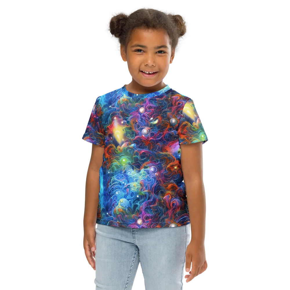 Abyssal Aurora on Kids Crew Neck T-Shirt — Front