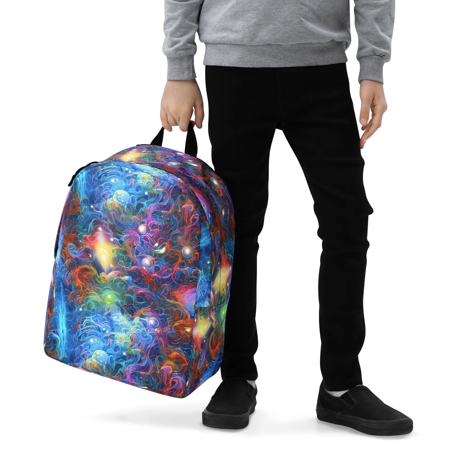 Abyssal Aurora on Minimalist Backpack — Zoomed-in