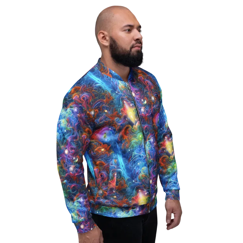 Abyssal Aurora on Bomber Jacket — Right