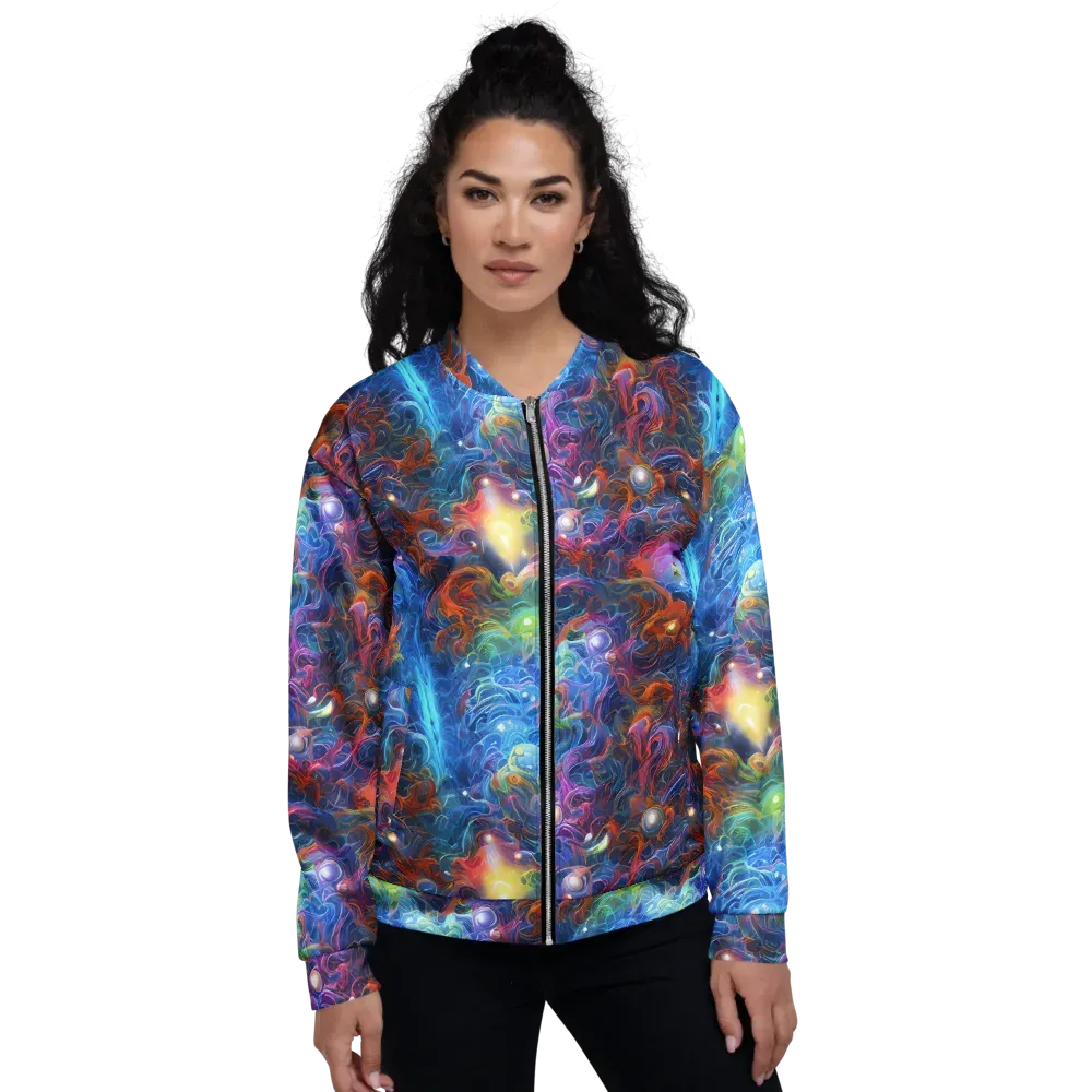 Abyssal Aurora on Bomber Jacket — Front