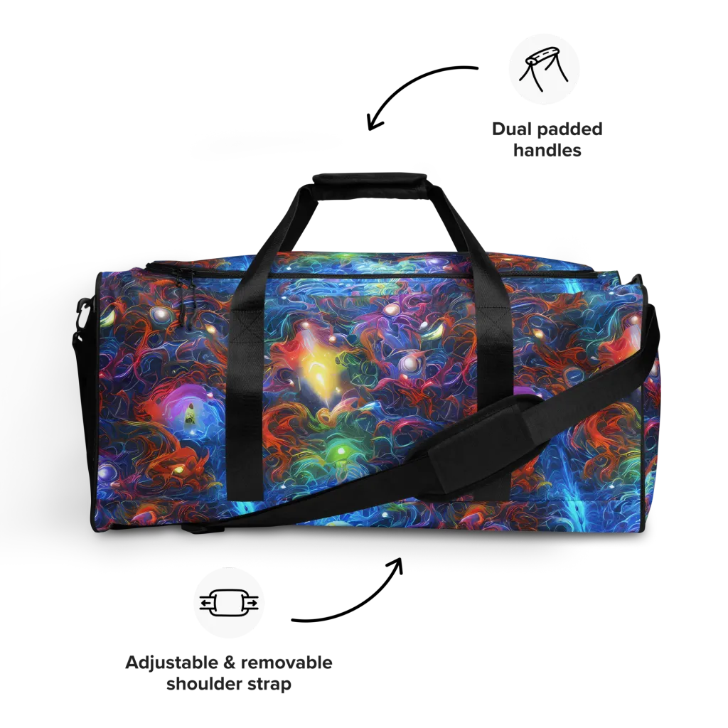 Abyssal Aurora on Duffle Bag — Front