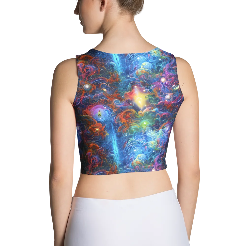 Abyssal Aurora on Crop Top — Back