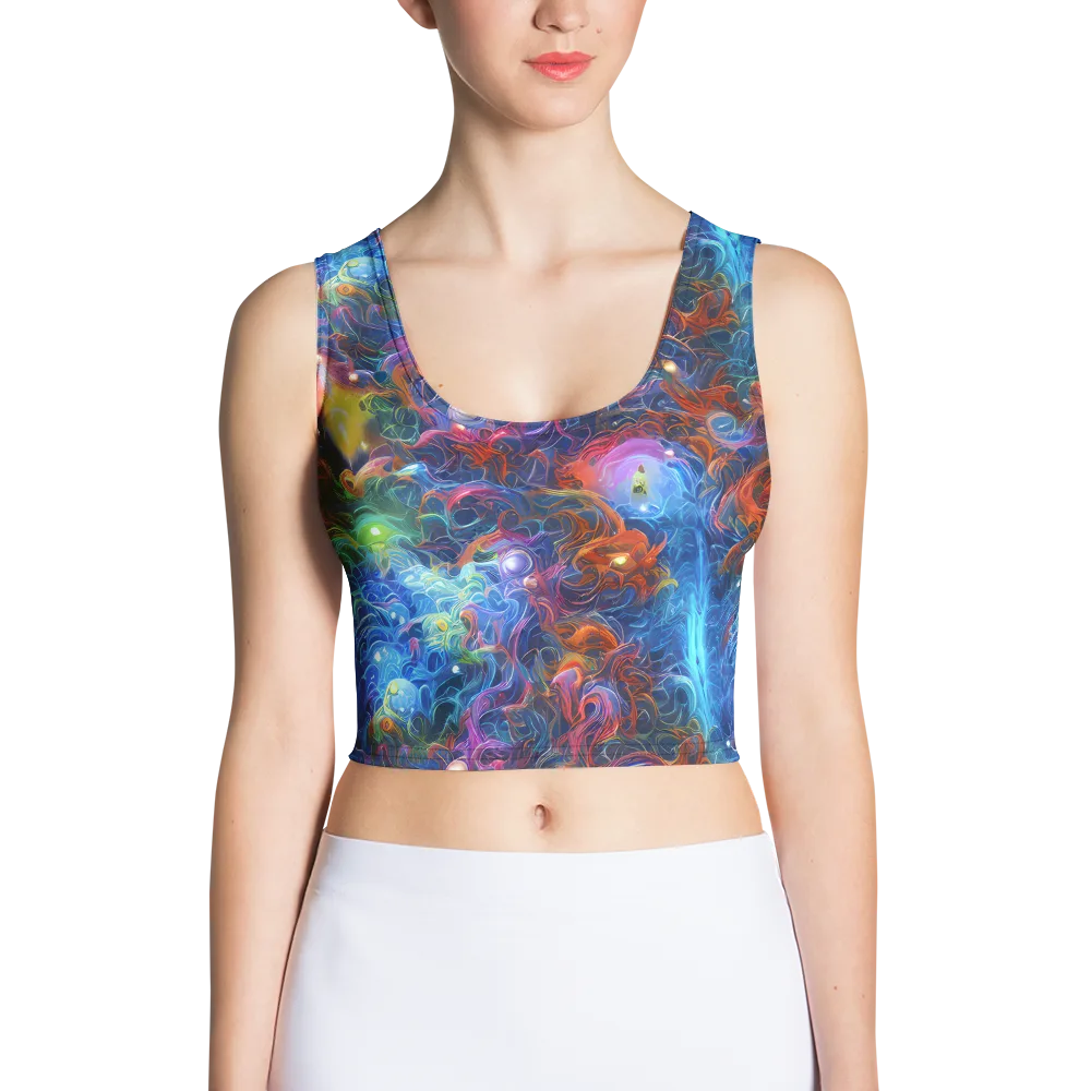 Abyssal Aurora on Crop Top — Front