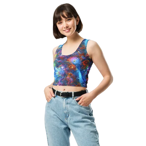 Abyssal Aurora on a Crop Top