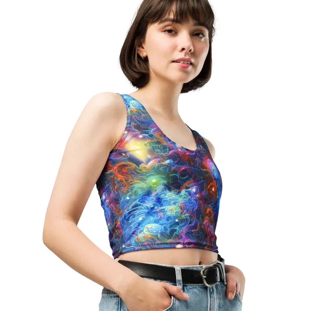 Abyssal Aurora on Crop Top — Right Front