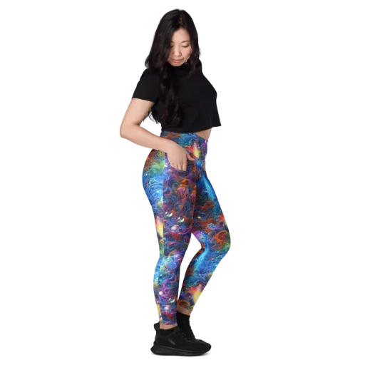 Abyssal Aurora on a Leggings with Pockets
