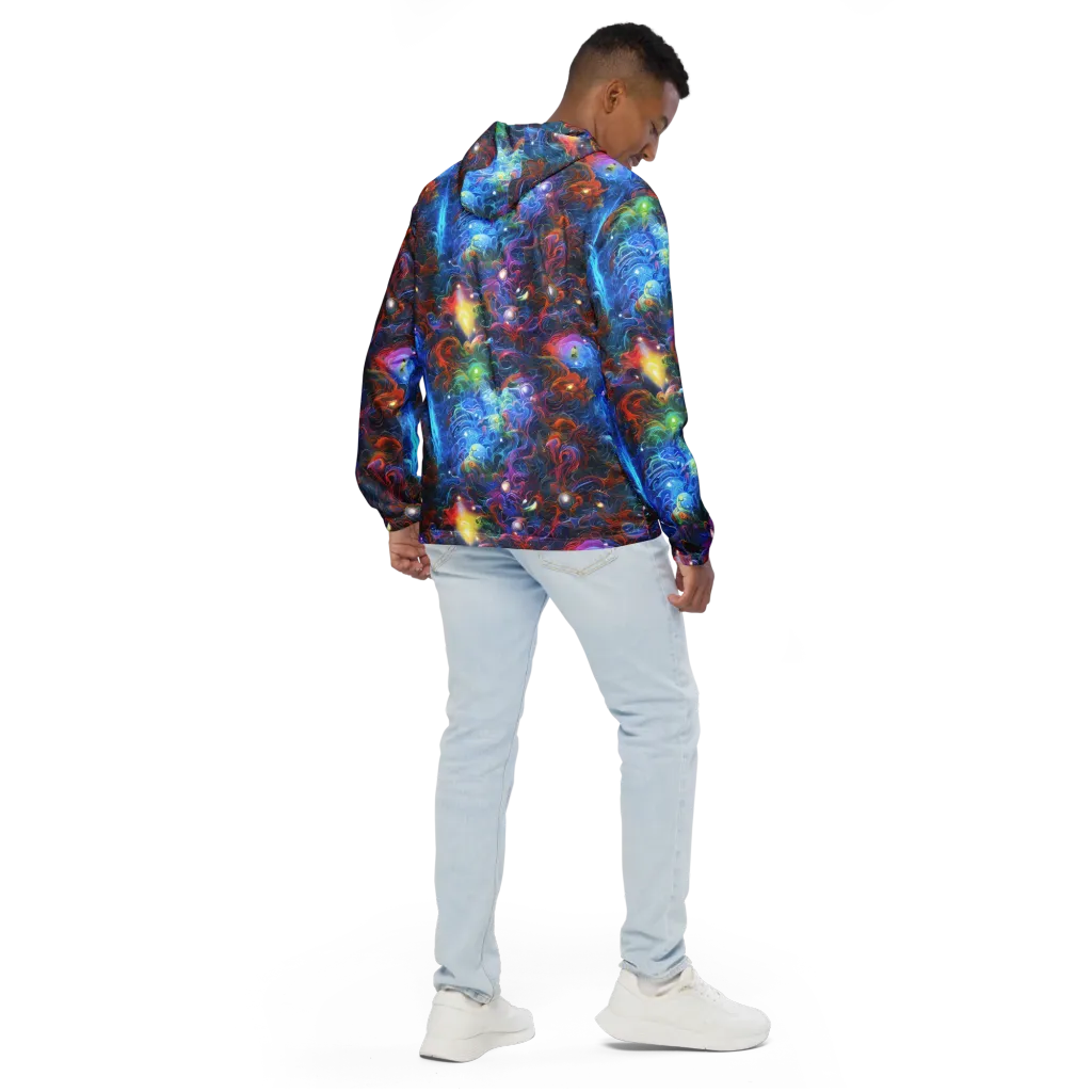 Abyssal Aurora on Men's Windbreaker — Back