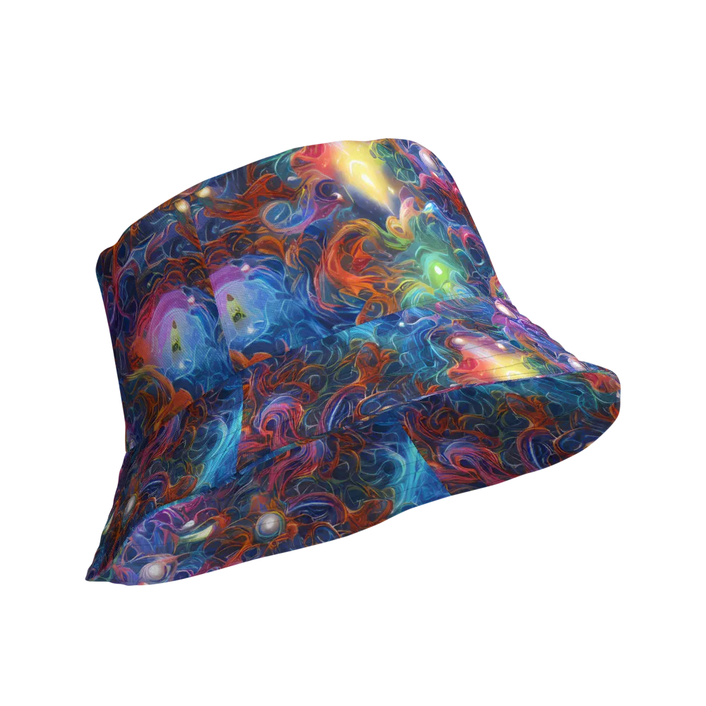 Abyssal Aurora on Reversible Bucket Hat — Product details Outside