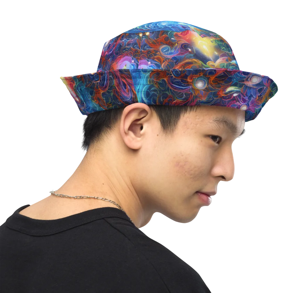 Abyssal Aurora on Reversible Bucket Hat — Right Outside