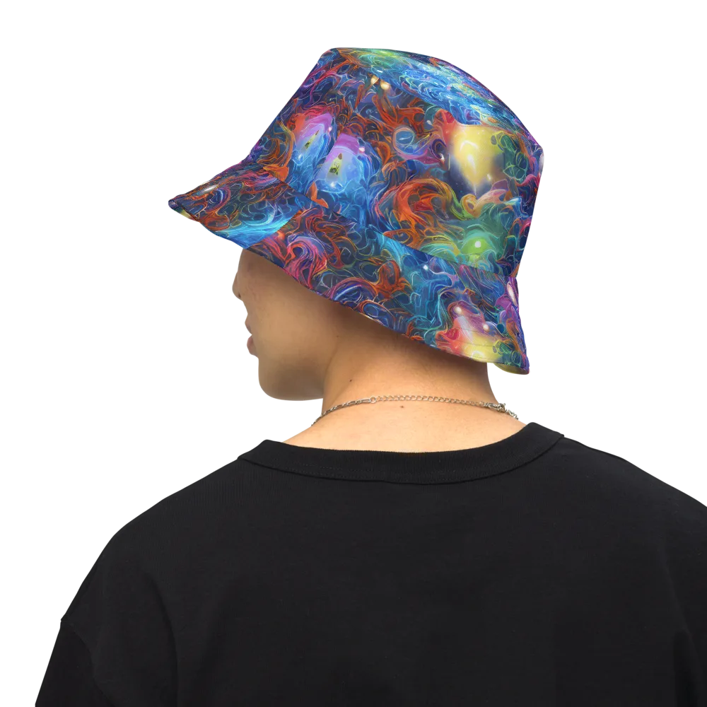 Abyssal Aurora on Reversible Bucket Hat — Back Inside