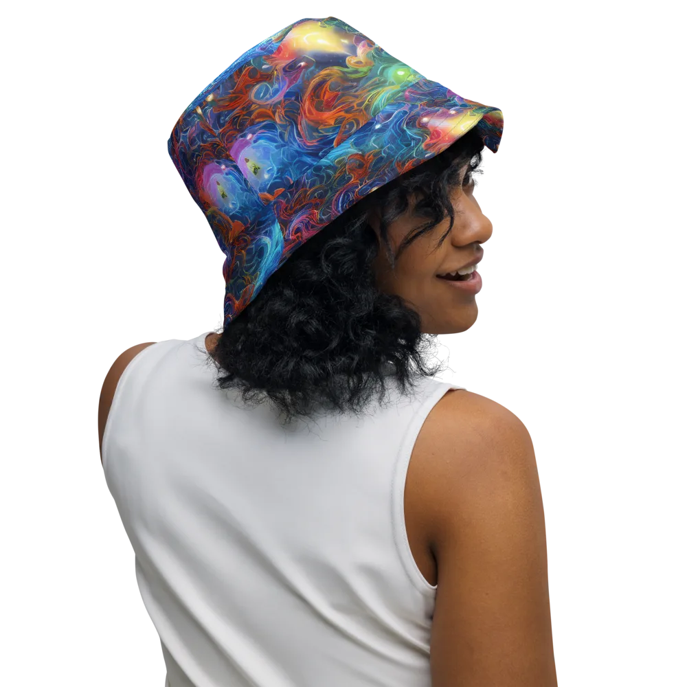 Abyssal Aurora on Reversible Bucket Hat — Right Outside