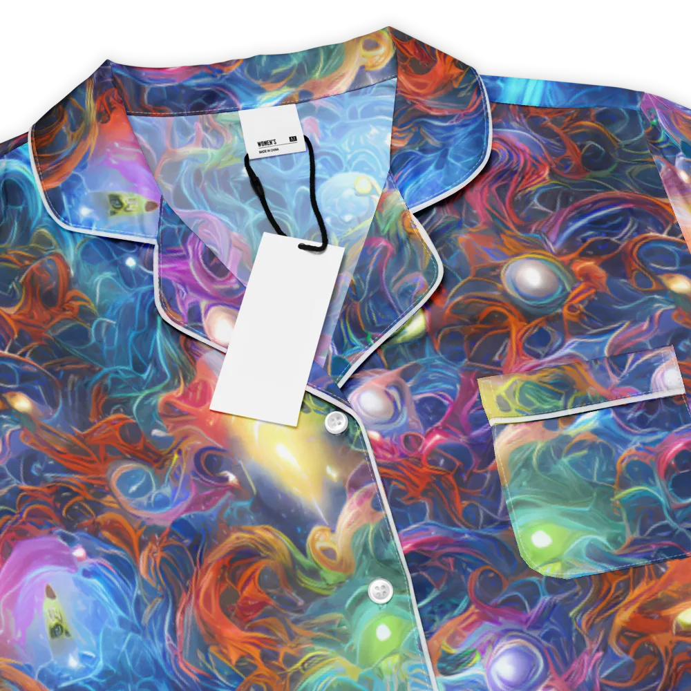 Abyssal Aurora on Women's Short Sleeve Pajama Top — Product details
