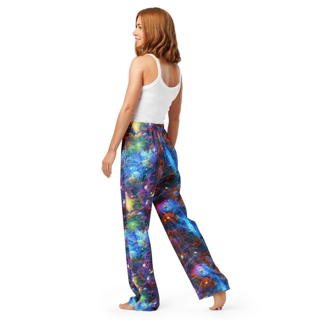 Abyssal Aurora on Women's Pajama Pants — Back