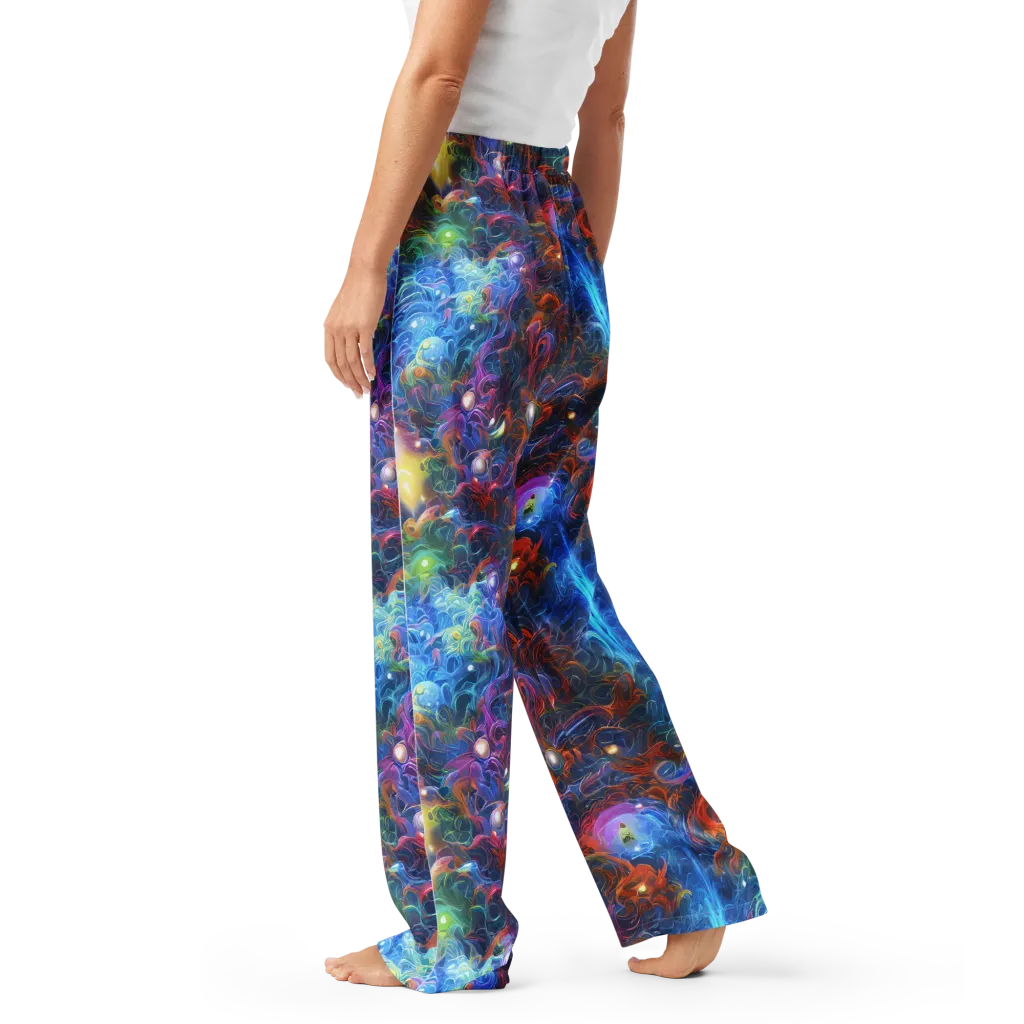 Abyssal Aurora on Women's Pajama Pants — Left