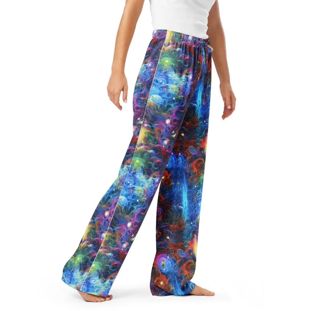 Abyssal Aurora on Women's Pajama Pants — Right Front